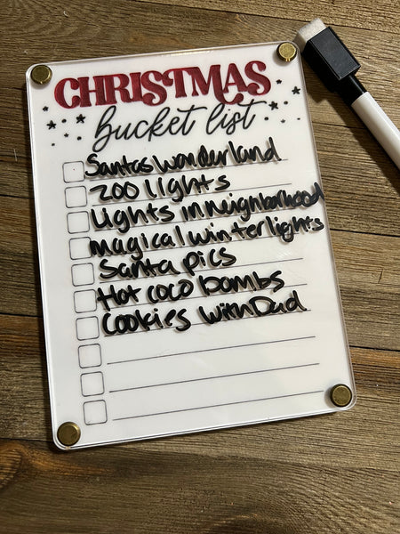 Christmas Bucket list