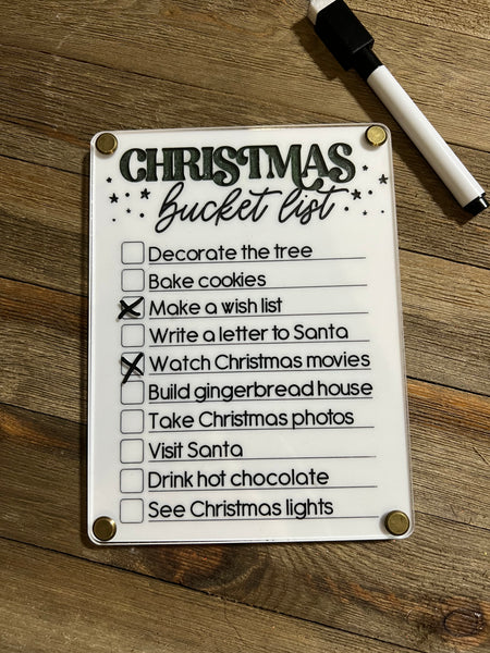 Christmas Bucket list