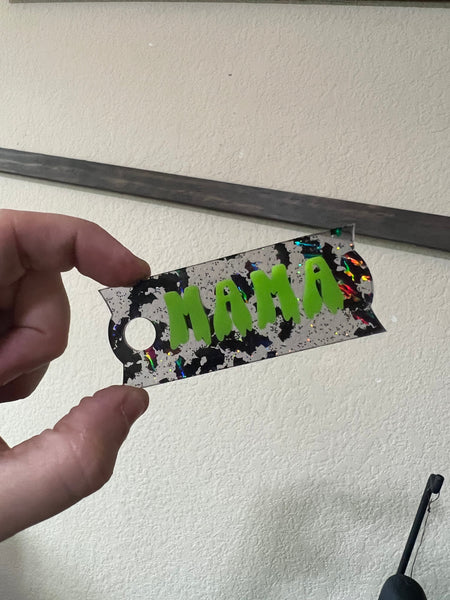 Spooky custome on bats acrylic