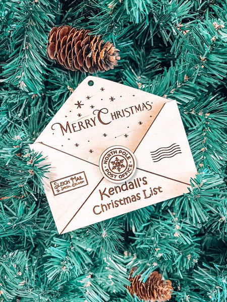 Christmas list ornament