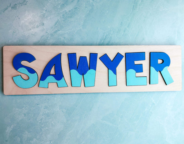 Kids name puzzle with theme