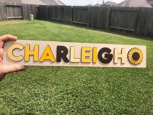 Kids name puzzle with theme