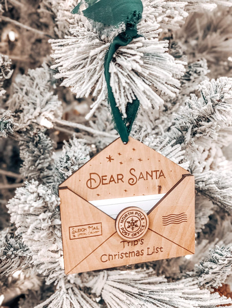 Christmas list ornament