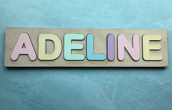 Wooden name puzzle