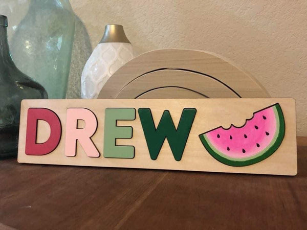 Kids name puzzle with theme