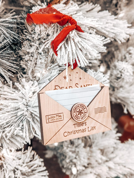Christmas list ornament