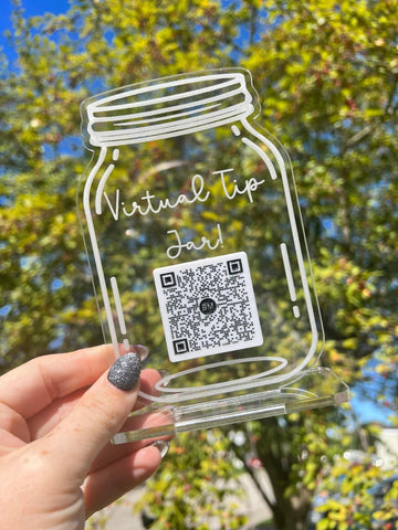 Virtual Tip Jar sign