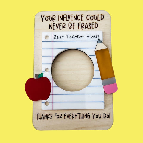 WS BEST TEACHER EVER frame
