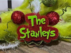 Green one Name ornament