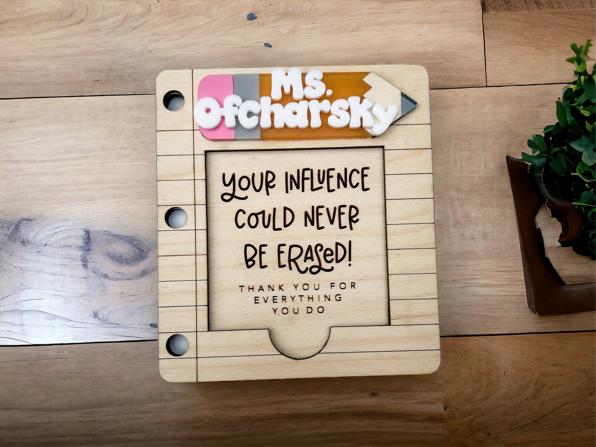Post it note holder
