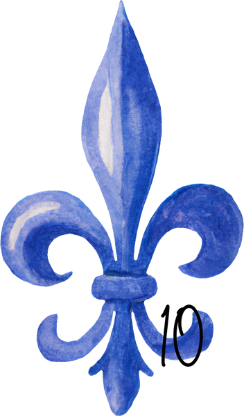 Fleur De Lis personalized ornament