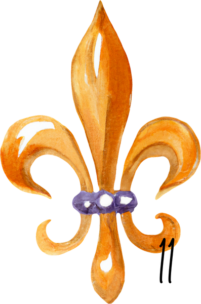 Fleur De Lis personalized ornament