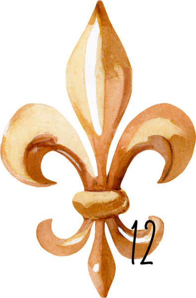 Fleur De Lis personalized ornament