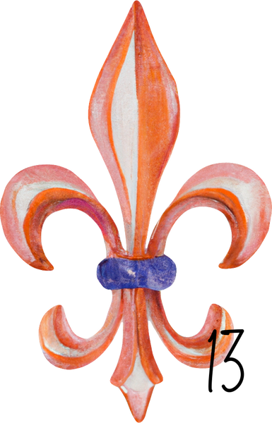 Fleur De Lis personalized ornament