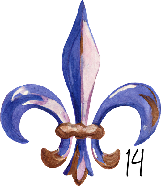 Fleur De Lis personalized ornament