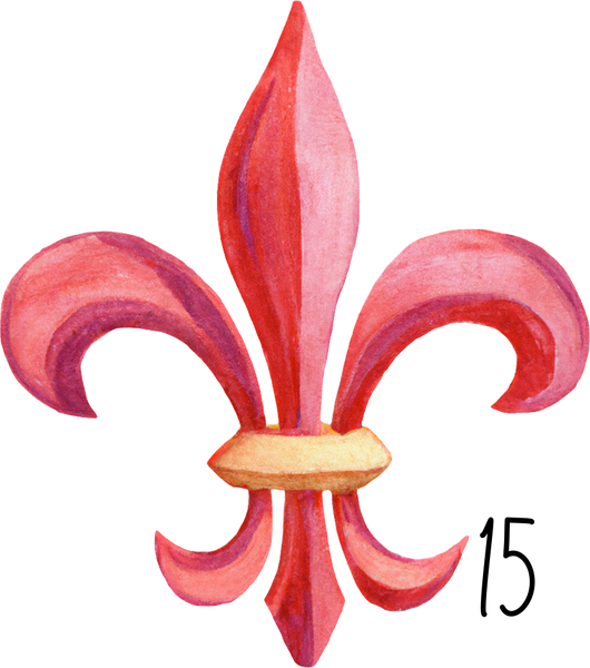 Fleur De Lis personalized ornament