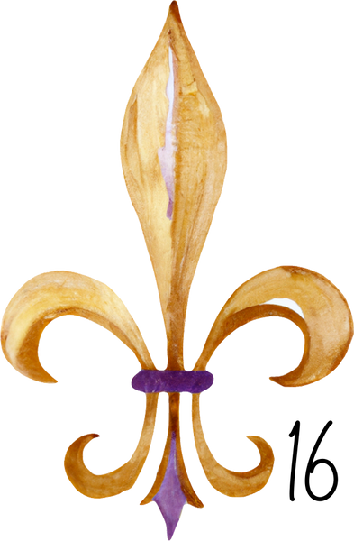 Fleur De Lis personalized ornament