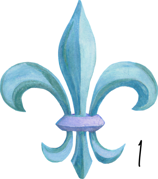 Fleur De Lis personalized ornament