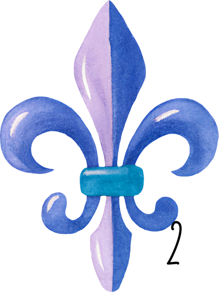 Fleur De Lis personalized ornament