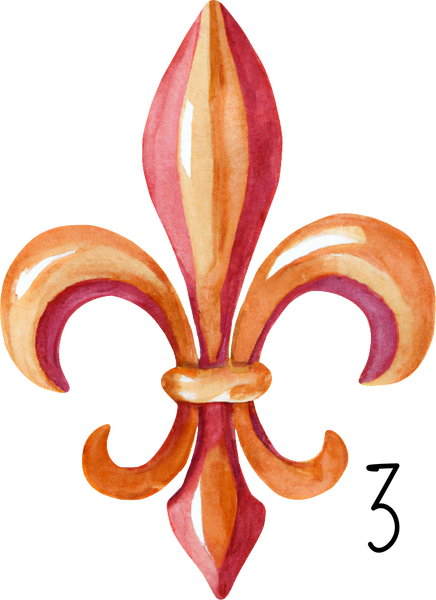 Fleur De Lis personalized ornament