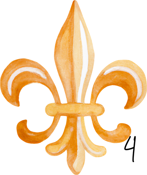 Fleur De Lis personalized ornament