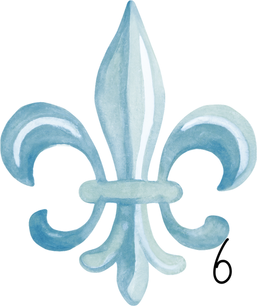 Fleur De Lis personalized ornament