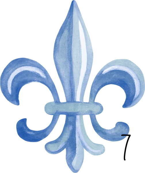 Fleur De Lis personalized ornament