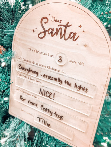 Dear Santa Sign