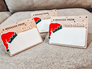 Personalized Elf Message Board