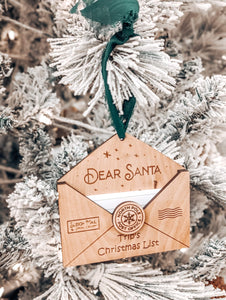 Christmas list ornament