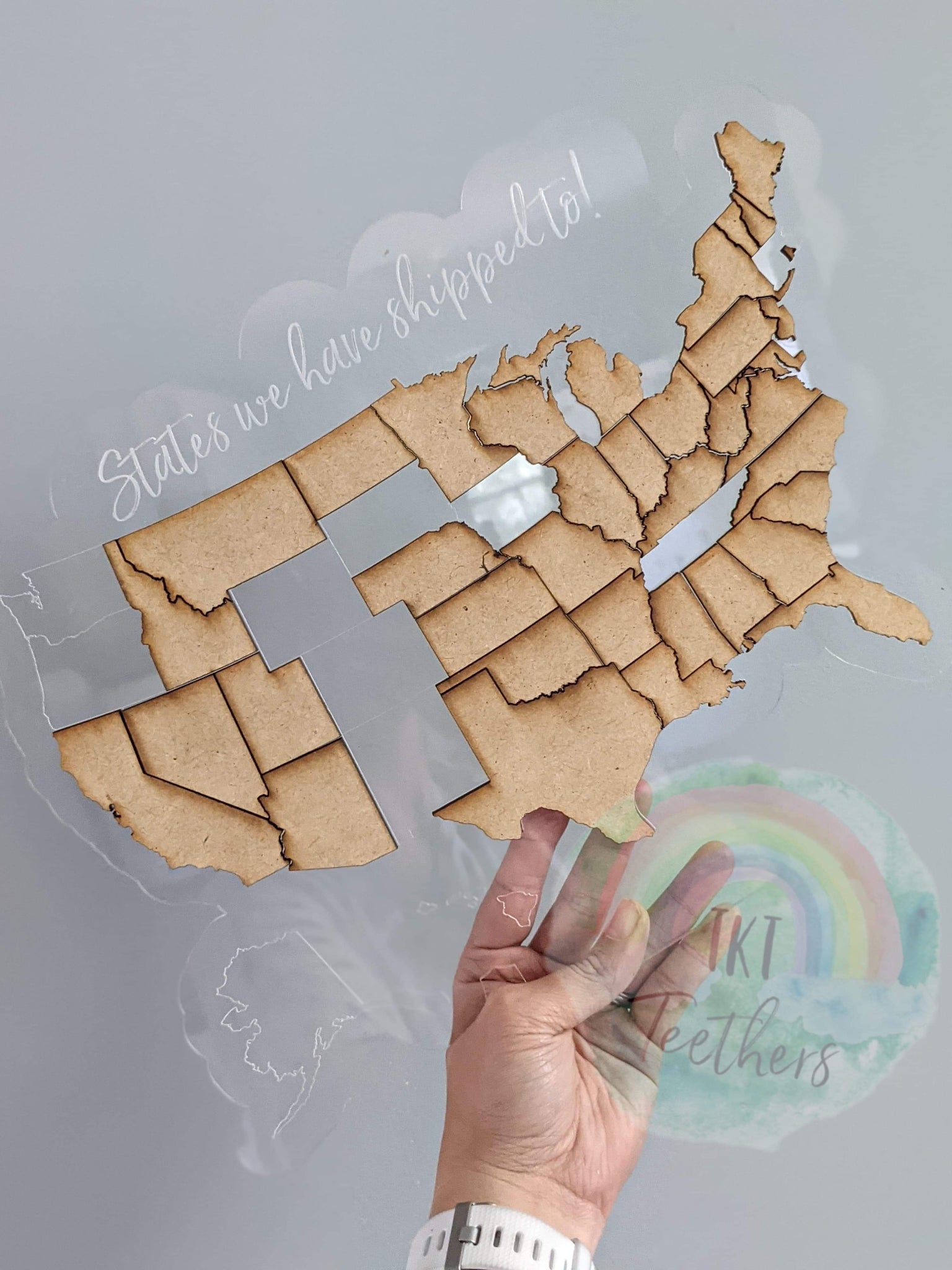 Where we have shipped states map!
