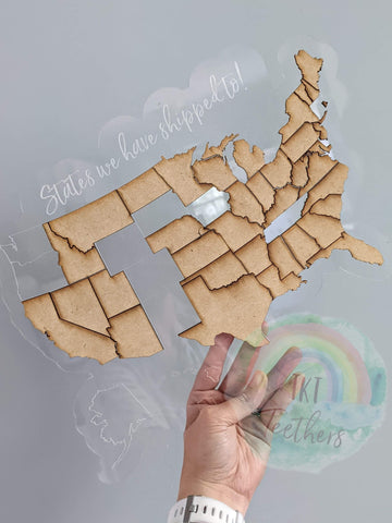 Where we have shipped states map!